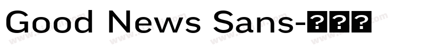 Good News Sans字体转换